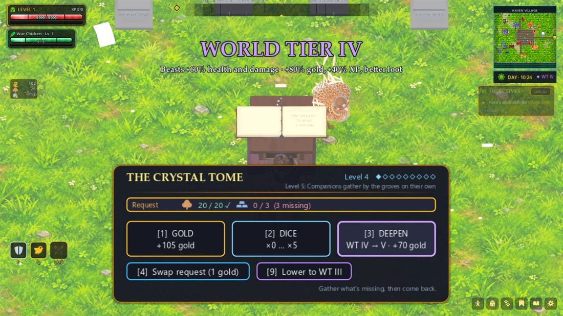 The Crystal Tome and World Tier